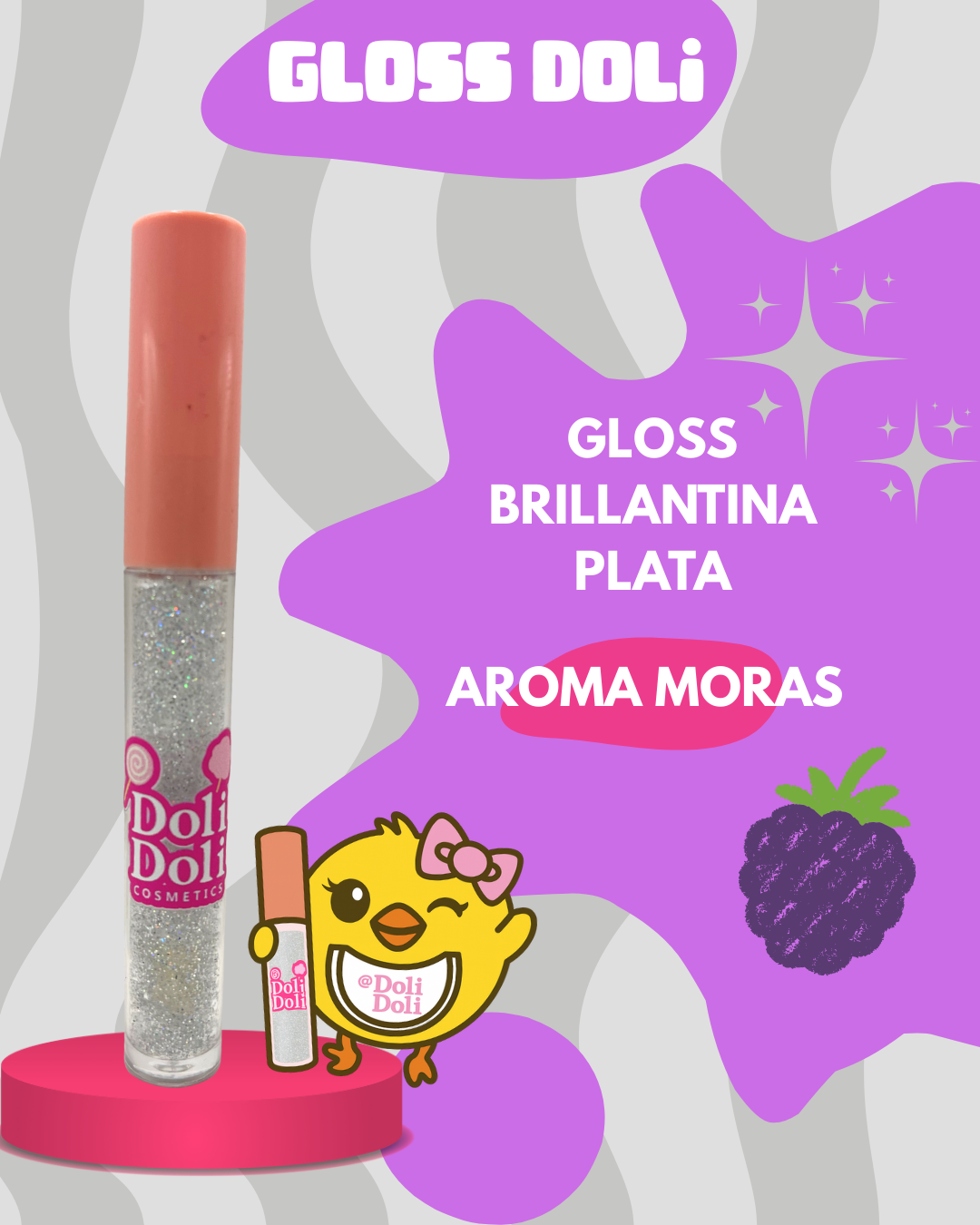 Gloss Brillantina Plata